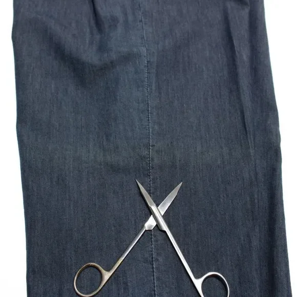 Hettabretz NWD Cotton / Silk Blend 5 Pocket Jeans Size 58 (42 US) In Solid Blue